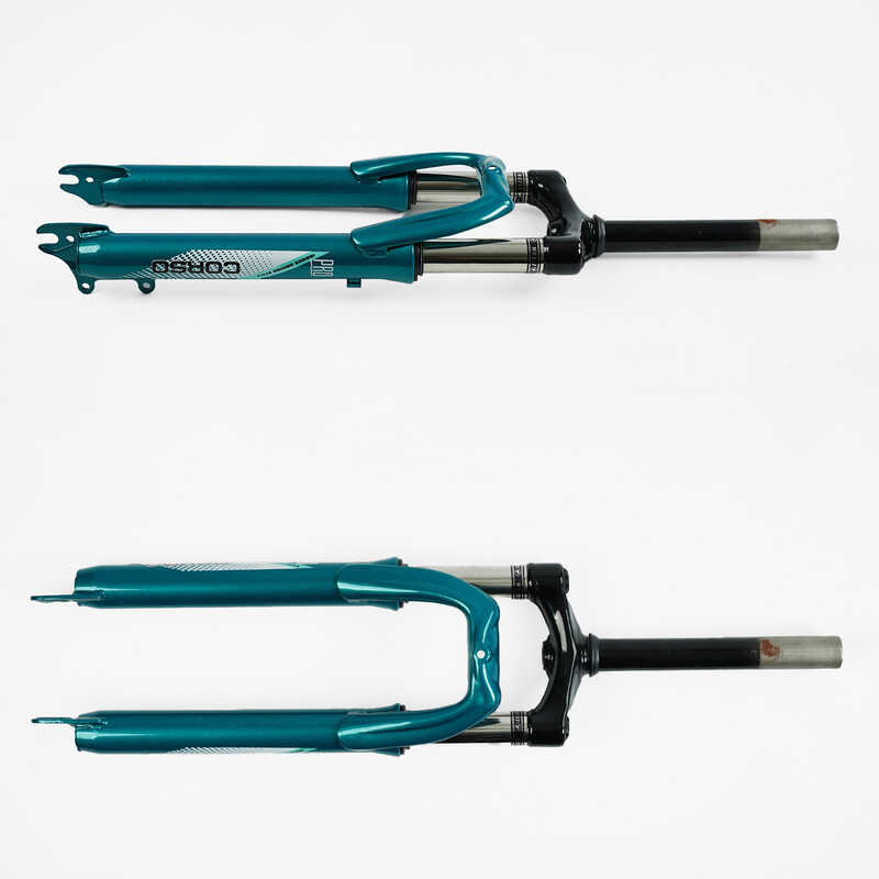 Вилка велосипедна амортизаційна 26088 “KLEO“ (10) матеріал сталь, 38мм, без перемикача