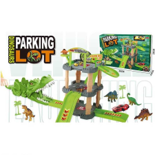 Трек 8857 (40/2) 3 рівні, металопластикова машинка, механічний запускач, фігурки тварин, в коробці