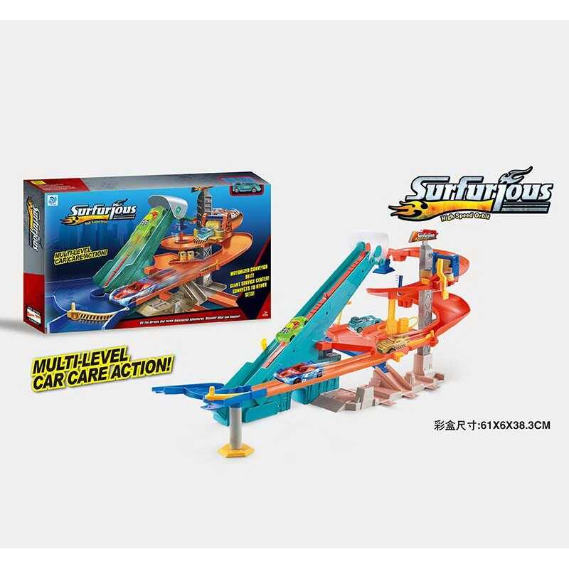 Трек 9988-61 (18/2) 3 металопластикові машинки, мийка, автоматичний підіймач, в коробці