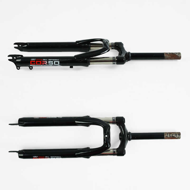 Вилка велосипедна амортизаційна 26573/26639 “INTENSE“ (10) матеріал сталь, 38мм, без перемикача