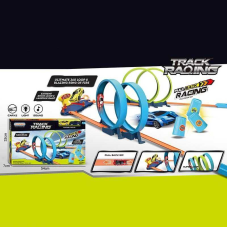Трек JJ 171 (18) 2 машинки, інерція, 3 перешкоди, трюкові петлі, в коробці