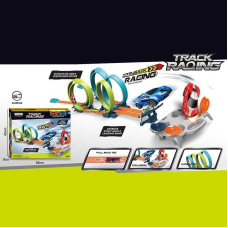 Трек JJ 172 (9) 2 машинки, інерція, трюкові петлі, “мішень”, в коробці