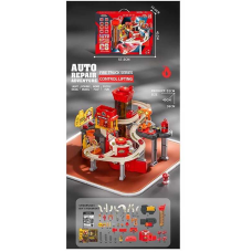 Трек JP 588-11 (6) мелодія, підсвічування, 8 машинок, автоматичний підіймач, автомийка, в коробці