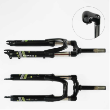 Вилка велосипедна амортизаційна 24““ SK-24331 (1) (10) матеріал сталь, 38мм, під регульваний винос керма, без перемикача