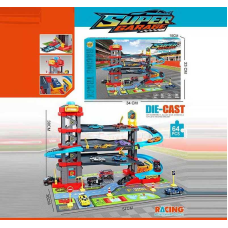 Трек MH 164 A (6) 64 елементи, металопластикові машинки, звуки, підсвічування, механічний підіймач, в коробці