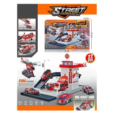 Трек MH 174 (48/2) 22 елементи, наліпки, машинка, вертоліт, в коробці