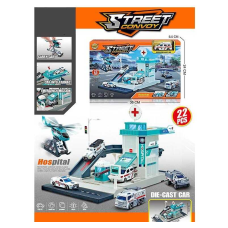 Трек MH 175 (48/2) 22 елементи, наліпки, машинка, вертоліт, в коробці