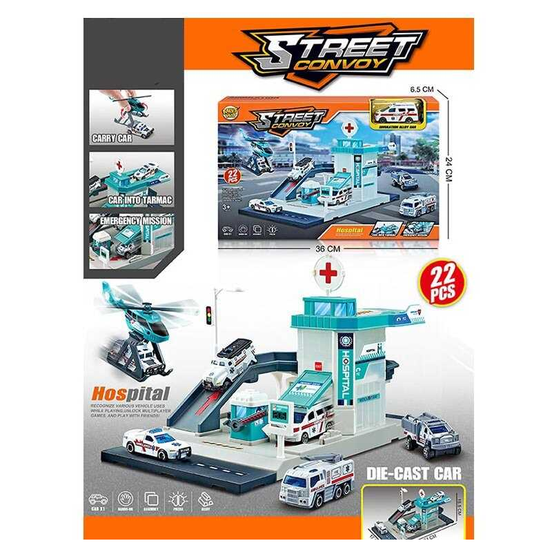 Трек MH 175 (48/2) 22 елементи, наліпки, машинка, вертоліт, в коробці Трек MH 175 (48/2) 22 елементи, наліпки, машинка, вертоліт, в коробці