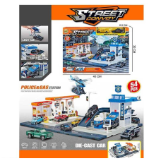 Трек MH 181 (24/2) 54 елементи, наліпки, 2 машинки, в коробці