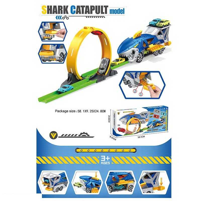 Трек P 934 A (18) акула-катапульта, трек, 3 машинки, в коробці