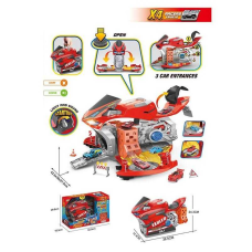 Трек SK 120 X (12) 3 рівні, 4 машинки, звуки, підсвічування, рухливі елементи, муляжі оточення, наліпки, в коробці