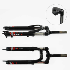 Вилка велосипедна амортизаційна 24““ SK-24619 (1) (10) матеріал сталь, 38мм, під регульваний винос керма, без перемикача