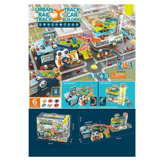 Трек T 103-55 Y (6) кермо на батарейках, пісні англ. мовою, звукові ефекти, автоматичний ліфт, у коробці