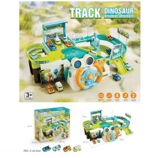 Трек T 917 A (16) пісні англійською, звуки транспорту, кермо, автомат./механіч. підйомник, 4 машинки, в коробці