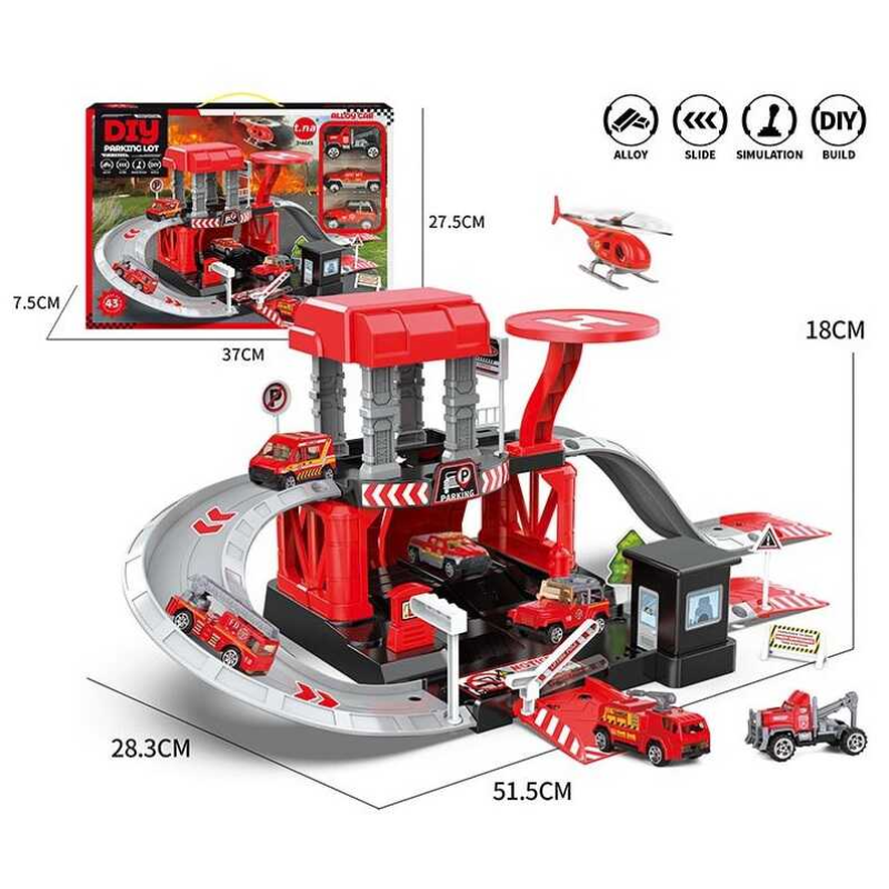 Трек TN 1288 Штрих=00042 (24/2) 43 елементи, довжина 52см, 3 металопластикові машинки, вертоліт, в коробці Трек TN 1288 Штрих=00042 (24/2) 43 елементи, довжина 52см, 3 металопластикові машинки, вертоліт, в коробці