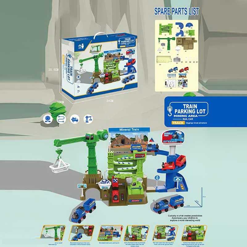 Трек ZX 862 A (24) 4 машинки, механічний кран, маніпулятор, кульки, в коробці Трек ZX 862 A (24) 4 машинки, механічний кран, маніпулятор, кульки, в коробці