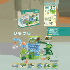 Трек ZX 863 A (24) 4 машинки, механічний кран, маніпулятор, кульки, в коробці