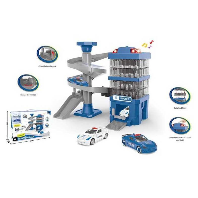 Трек СМ 559-33 (18/2) “Поліція“, світло, звук, 2 машинки, в коробці