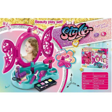 Трюмо KL 4085 (24) на батарейках, 24 предмети, підсвітка, звук, фен, в коробці