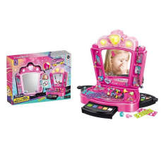 Трюмо YK 6616 (12) на батарейках, музика, підсвітка, набір для створення прикрас, в коробці