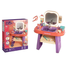 Туалетний столик 008-959 (4) підсвічування дзеркала, мелодії, сенсорне управління краном, автоматичний кран, прикраси, наліпки, муляжі, в коробці