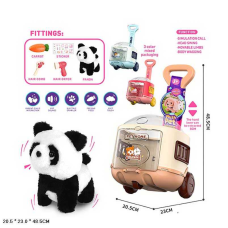 Улюбленець 062-1 (24/2) “Пандочка”, на батарейках, звук, рух лапками, головою і хвостиком, ходить, у валізі