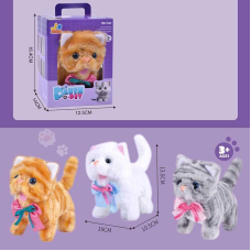 Улюбленець 810-12 (108/2) 3 види, “Кошеня“, ходить, звуки, в коробці, ВИДАЄТЬСЯ МІКС ВИДІВ