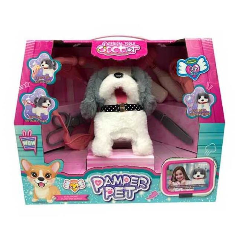 Улюбленець 939-16 (24/2) песик на батарейках, текстиль, гавкає, ходить, рухає головою та хвостиком, пискавка, аксесуари, в коробці Улюбленець 939-16 (24/2) песик на батарейках, текстиль, гавкає, ходить, рухає головою та хвостиком, пискавка, аксесуари, в коробці