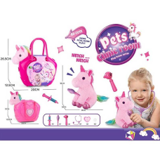Улюбленець DR 5102 (48/2) “Єдиноріг”, м’яка іграшка, медичне приладдя, сумка-переноска, 7 аксесуарів, в сумці