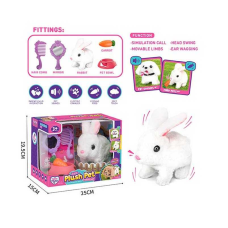 Улюбленець LK 003 A (36/2) кролик стрибає, рухає вухами та носом, відтворює характерний звук, аксесуари, в коробці