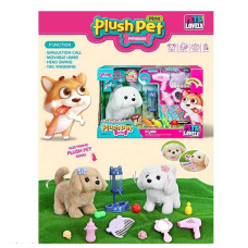 Улюбленець MC 1027 (18) “Песик“, ходить, гавкає, рухає хвостом і головою, поїлка, гребінець, фен, пляшечка, в коробці