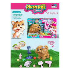 Улюбленець MC 1028 (18) “Песик“, ходить, гавкає, рухає хвостом і головою, поїлка, гребінець, фен, пляшечка, в коробці