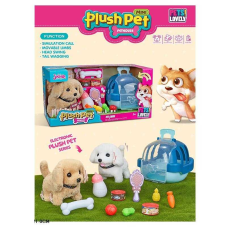 Улюбленець MC 1063 (16) ходить, рухає головою та хвостом, відтворює характерні звуки, переноска, аксесуари, в коробці