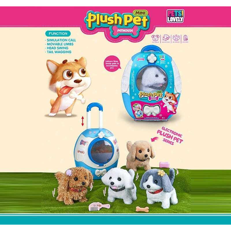 Улюбленець MC 1085 (30) “Собачка“, ходить, звуки, на батарейках, рухає хвостиком, аксесуари, наліпки, повідець, у валізі