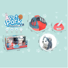 Улюбленець RA 001-12 (24/2) “Собачка”, ходить, звуки, переноска, аксесуари, на батарейках, в коробці