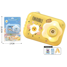 Установка з мильними бульбашками 2209 (60) 2 види, “Камера”, звук, підсвічування, мелодії, від батарейок, мильний концентрат, на листі