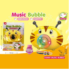 Установка з мильними бульбашками 332 (72/2) камера, музика, на батарейках, підсвічування, пляшечка з мильними бульбашками, автоматичний принцип, ремінець, на листі