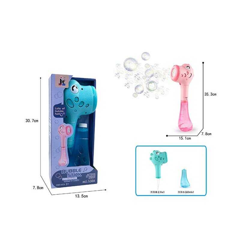 Установка з мильними бульбашками 530 A (24) 2 кольори, 13.5х7х20.5 см, підсвічування, мелодія, пляшка з мильним розчином, в коробці