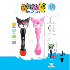 Установка з мильними бульбашками 6681 (48) 2 кольори, підсвічування, мелодія, 2 режими, автоматичний принцип, герой, висота 32см, пляшечка з мильним розчином, на листі