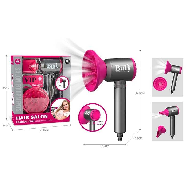 Фен HJ 624 (96/2) видуває повітря, 2 насадки, на батарейках, в коробці Фен HJ 624 (96/2) видуває повітря, 2 насадки, на батарейках, в коробці