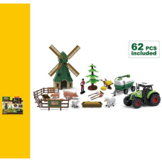 Ферма 550-13 K (24/2) 62 елементи, трактор, інерційний механізм, фігурки, звукові ефекти, підсвічування, млин, в коробці