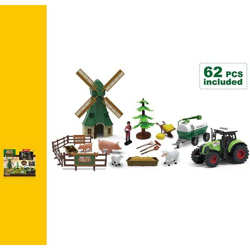 Ферма 550-13 K (24/2) 62 елементи, трактор, інерційний механізм, фігурки, звукові ефекти, підсвічування, млин, в коробці Ферма 550-13 K (24/2) 62 елементи, трактор, інерційний механізм, фігурки, звукові ефекти, підсвічування, млин, в коробці