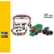 Ферма 550-14 K (24/2) 37 елементів, трактор, інерційний механізм, фігурки, звукові ефекти, підсвічування, в коробці