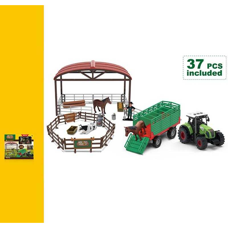 Ферма 550-14 K (24/2) 37 елементів, трактор, інерційний механізм, фігурки, звукові ефекти, підсвічування, в коробці Ферма 550-14 K (24/2) 37 елементів, трактор, інерційний механізм, фігурки, звукові ефекти, підсвічування, в коробці
