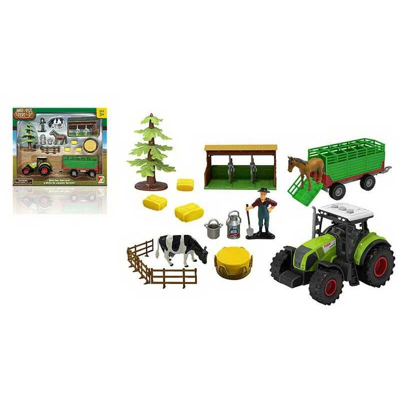 Ферма 550-6 K (12) 14 елементів, трактор з інерцією, на батарейках, фігурки тварин, фігурка фермера, в коробці Ферма 550-6 K (12) 14 елементів, трактор з інерцією, на батарейках, фігурки тварин, фігурка фермера, в коробці
