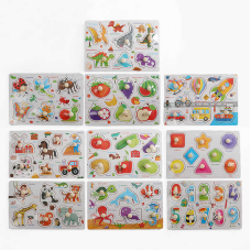 Вкладиші C 73239 (200) дерев“яні,  назви англійською мовою, ВИДАЄТЬСЯ ТІЛЬКИ МІКС ВИДІВ