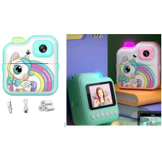 Фотоапарат-принтер C 72977 (40) 2 кольори, type-C, роз’єм для SD карти, фото, відео, гри, 3 рулони термопаперу, в коробці