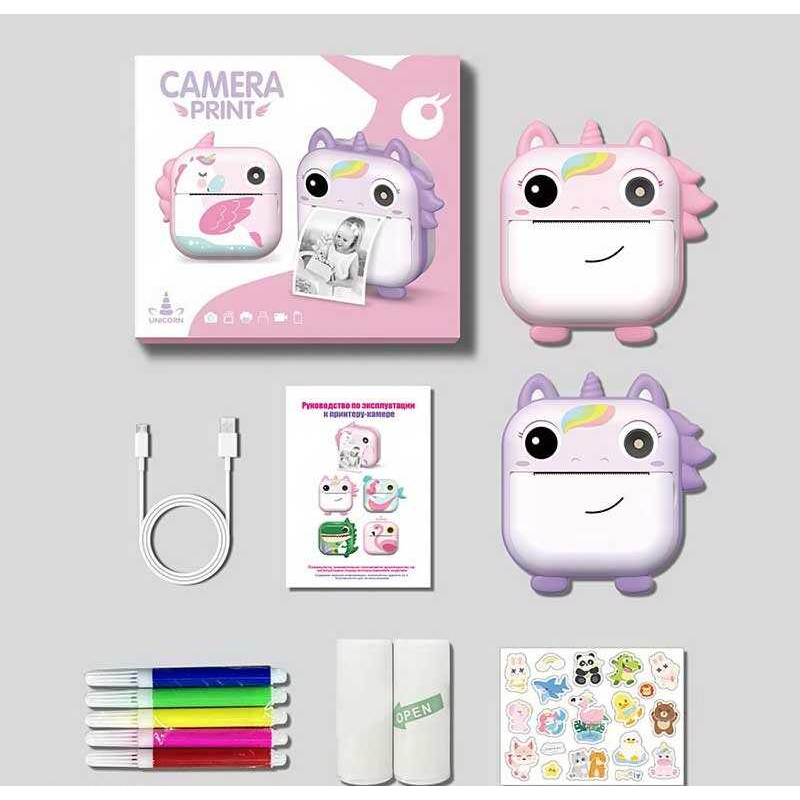 Фотоапарат-принтер M 5 D 1 Штрих=30526 (50) 2 кольори, фронтальна камера, дріт micro USB, роз’єм для SD карти, 2 рулони термопаперу, ремінець, наліпки, фломастери, в коробці Фотоапарат-принтер M 5 D 1 Штрих=30526 (50) 2 кольори, фронтальна камера, дріт micro USB, роз’єм для SD карти, 2 рулони термопаперу, ремінець, наліпки, фломастери, в коробці