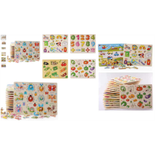 Вкладиші C 73253 (120) дерев’яні, ручка-тримач, в плівці, ВИДАЄТЬСЯ ТІЛЬКИ МІКС ВИДІВ