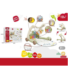 Ходунки 368-65 G (8) 3в1, килимок, музична панель, музика, регулювання гучності, підсвічування, 5 підвісок, в коробці